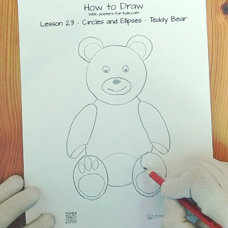 How to Draw Teddy Bear – Lesson 2 – Circles, Ellipses, Curves