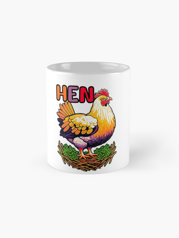 Classic mug with hen
