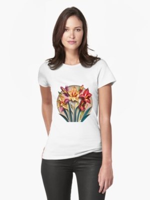 3D Flower T-Shirt Gladioli