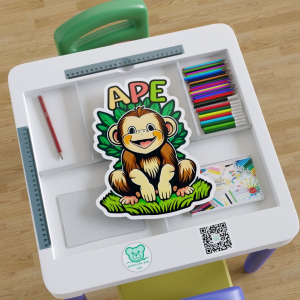 A for ape Sticker