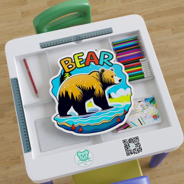 B for Bear Sticker