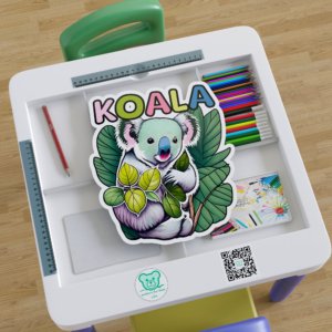 K for Koala Sticker