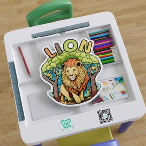 L for Lion Sticker