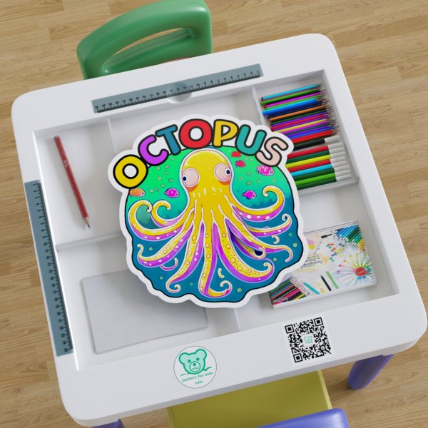 O for Octupus Sticker