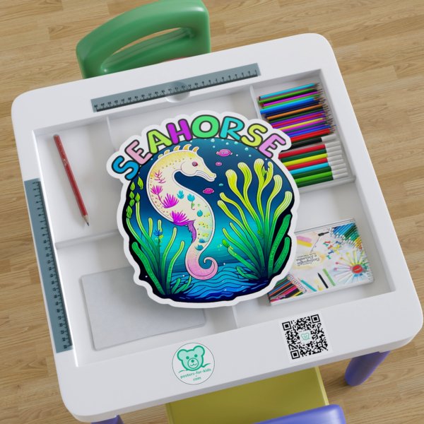 S for Seahorse Sticker