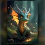 free poster,printable wall art,digital art,digital painting,free download,dragon