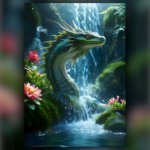 free poster,printable wall art,digital art,digital painting,free download,dragon